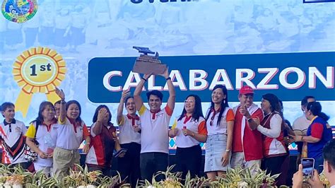 Calabarzon overall champion in National Schools .